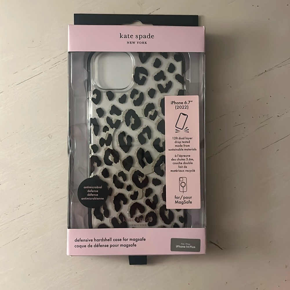 Kate spade New York leopard print phone case